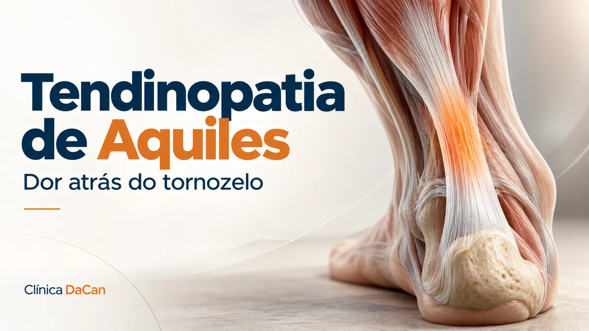 Capa ilustrativa do artigo: Tendinopatia de Aquiles: causas, sintomas, tratamento e retorno às atividades